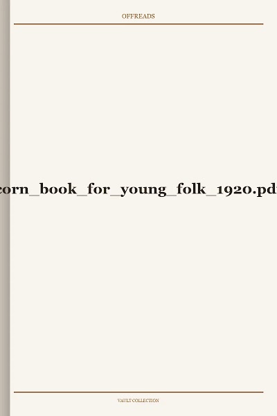corn book for young folk 1920