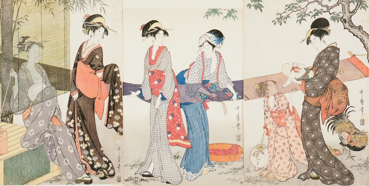 Drying and Stretching Cloth circa 1797 1798