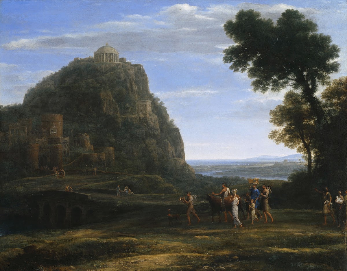View of Delphi with a Procession 1673