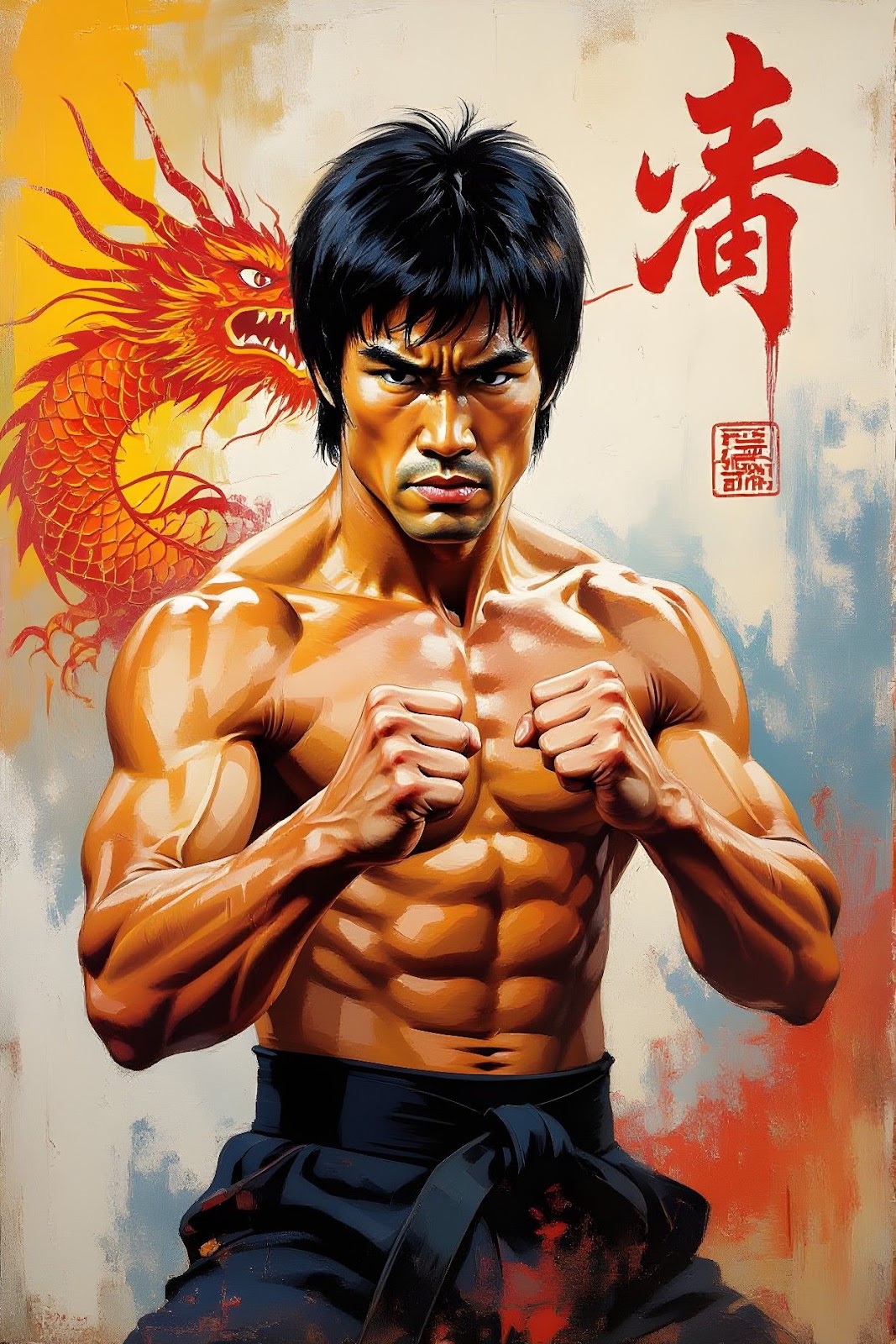 Bruce Lee Digital Art Picture