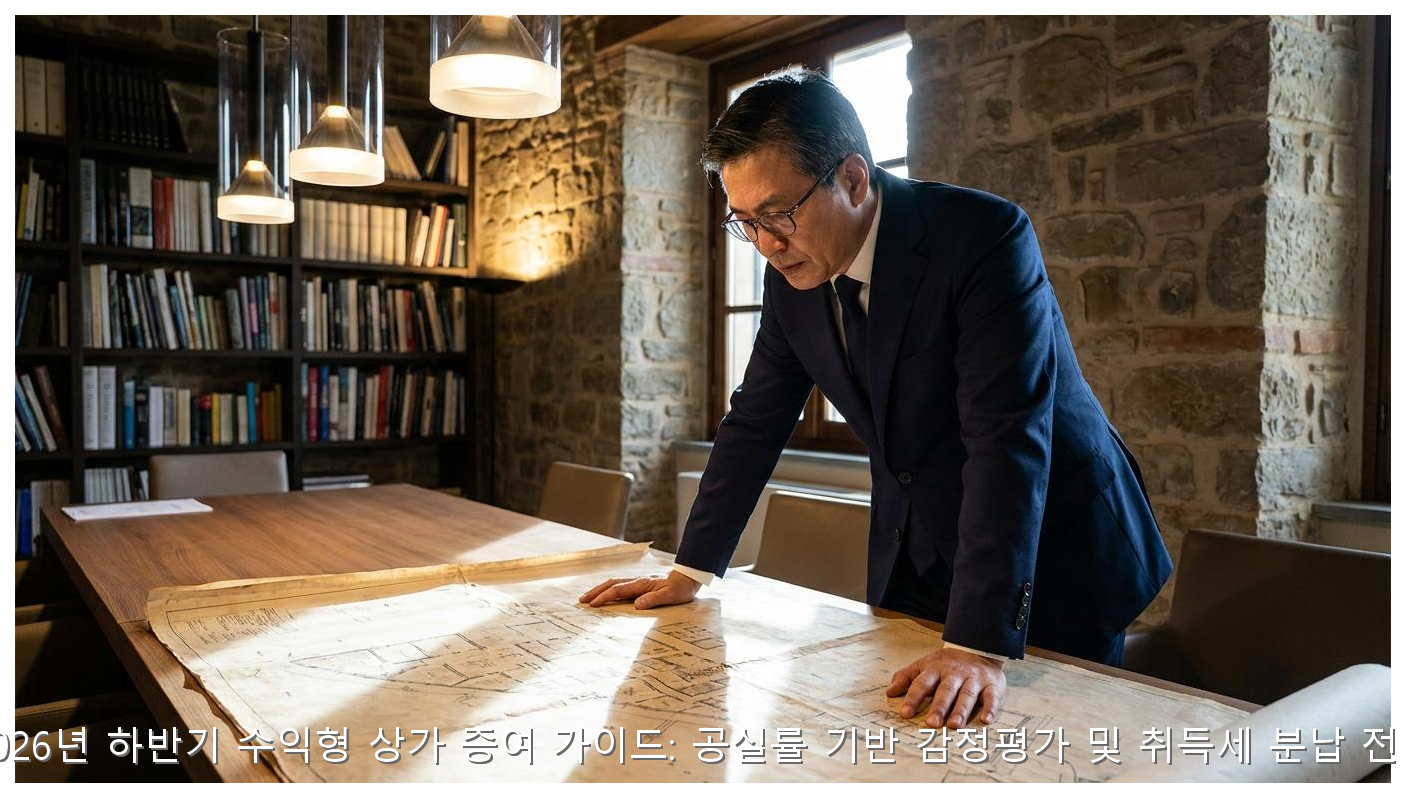 2026년 하반기 수익형 상가 증여 가이드: 공실률 기반 감정평가 및 취득세 분납 전략 핵심 안내 및 분석 인포그래픽 (6)