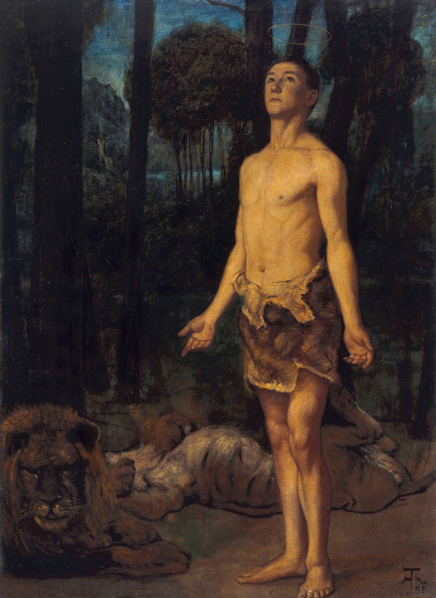 Daniel in the lions den 1886