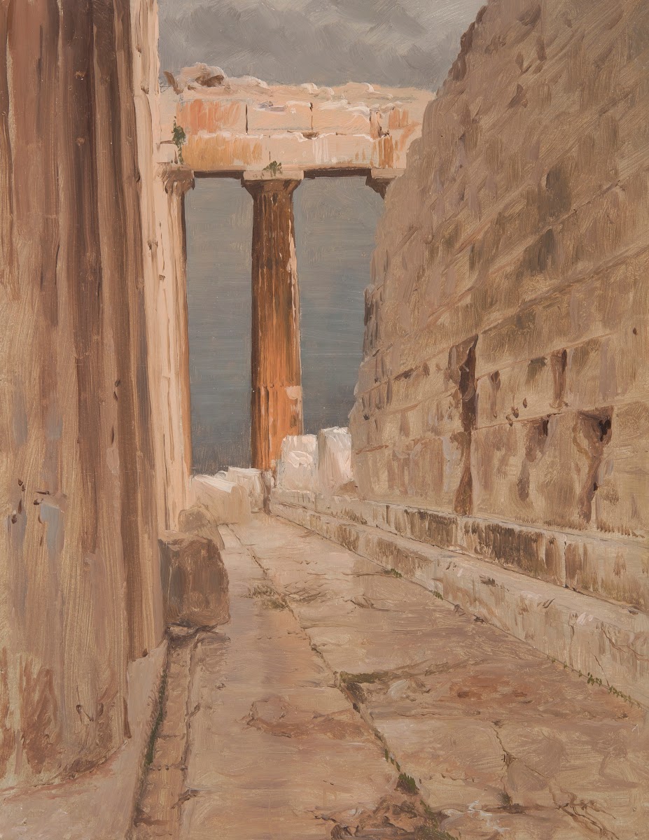 North Peristyle of the Parthenon Athens 1869