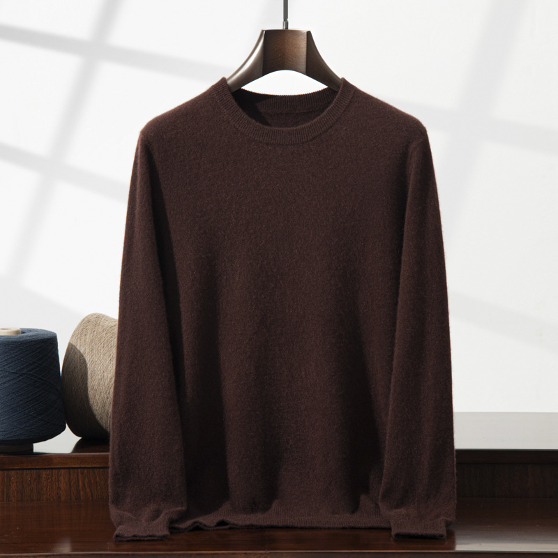 Herren-Kaschmirpullover, Stehkragen, Business-Casual