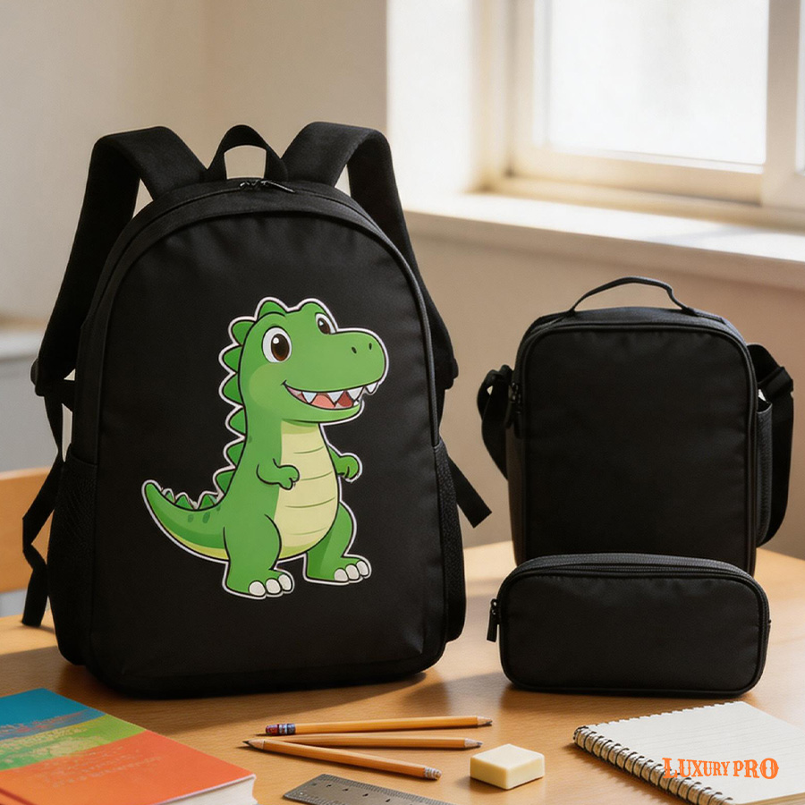 Student backpack three piece set