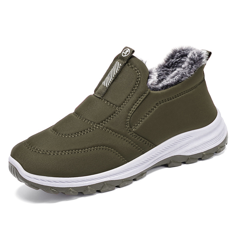 Padded men's winter boots, warm and comfortable