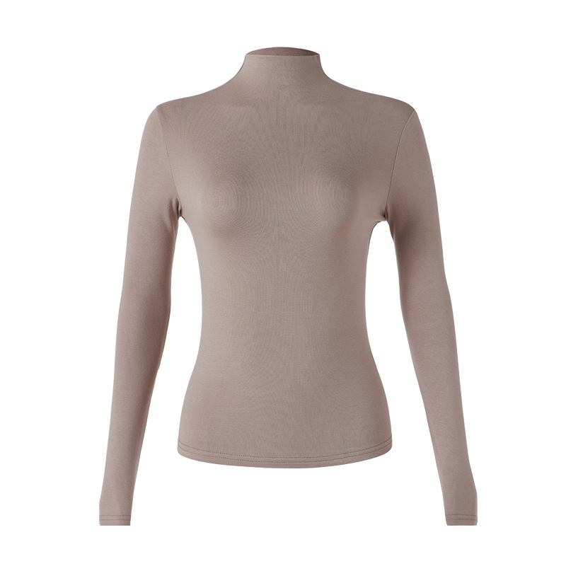 Thin turtleneck sweater, long-sleeved, for women