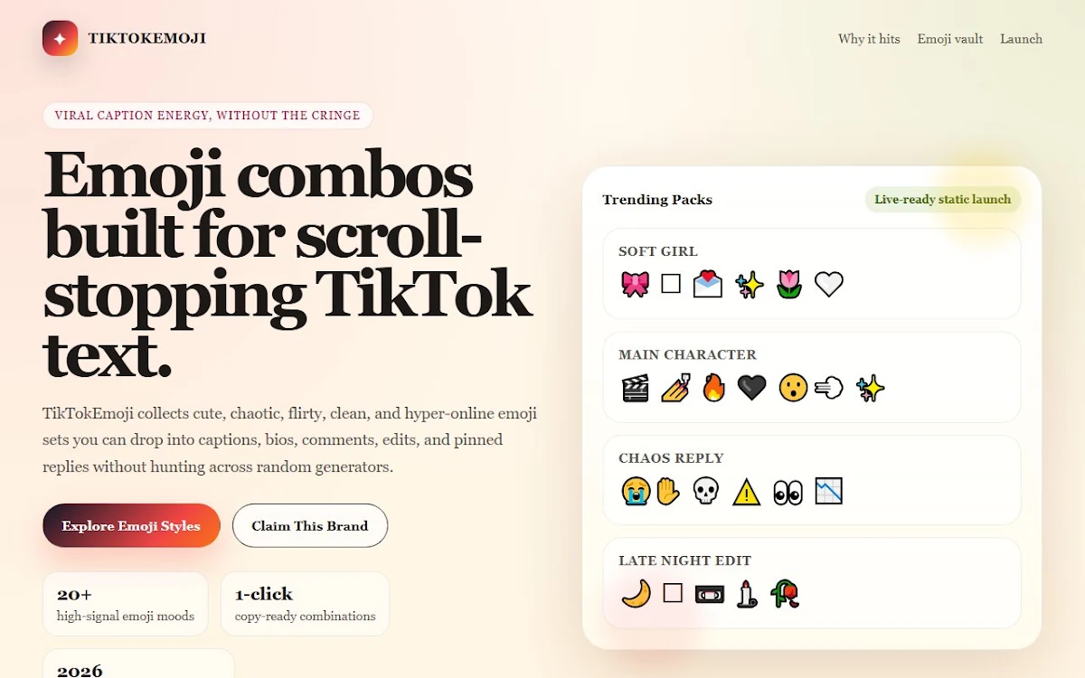 Captura de TikTok Emoji Generator