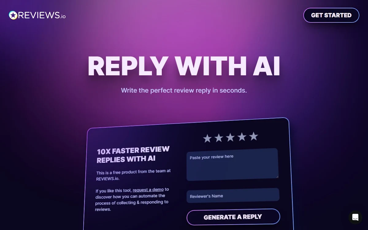 Captura de Reviews.io