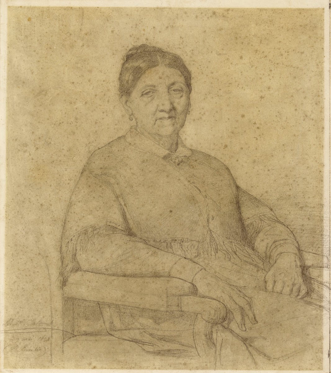 Portrait de Mme Paccini mère de Me Paton 1852