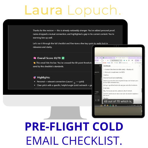 Pre-Flight Cold Email Checklist