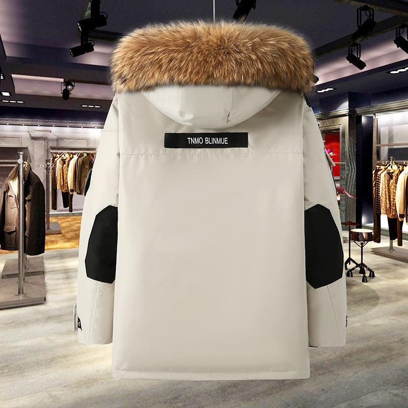 Lined Unisex Down Jacket in Workwear Style