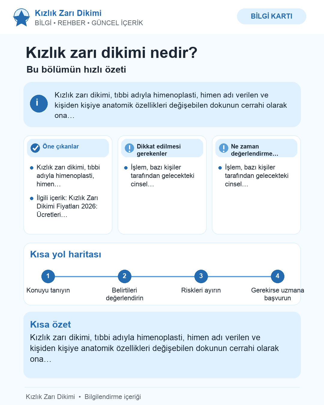 Kızlık zarı dikimi nedir?