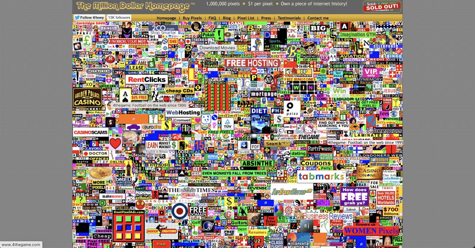 http://www.milliondollarhomepage.com/
