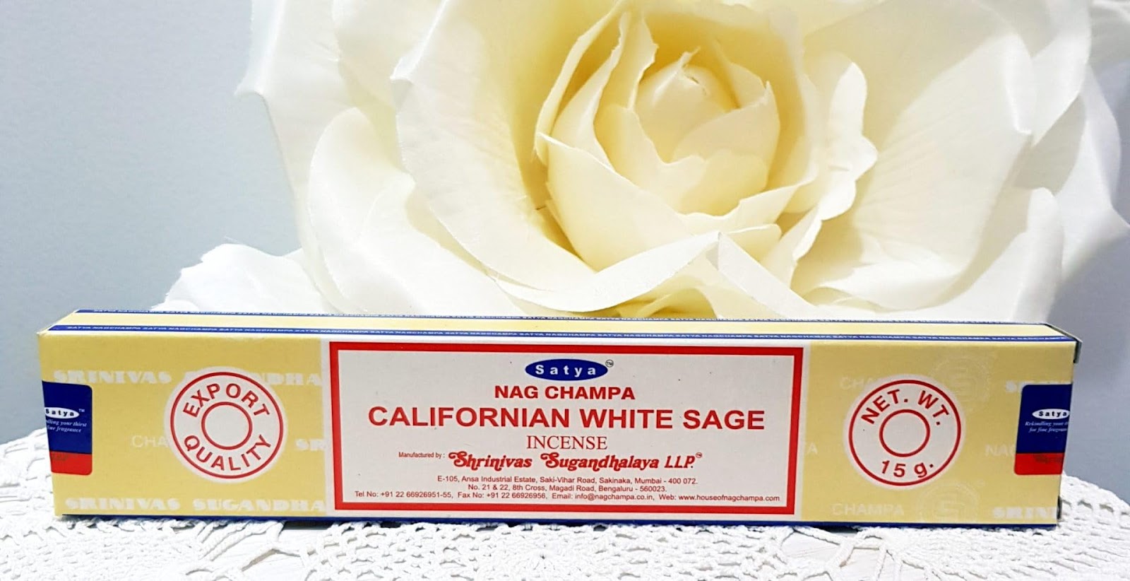 Incienso Satya Masala Californian Salvia Blanca
