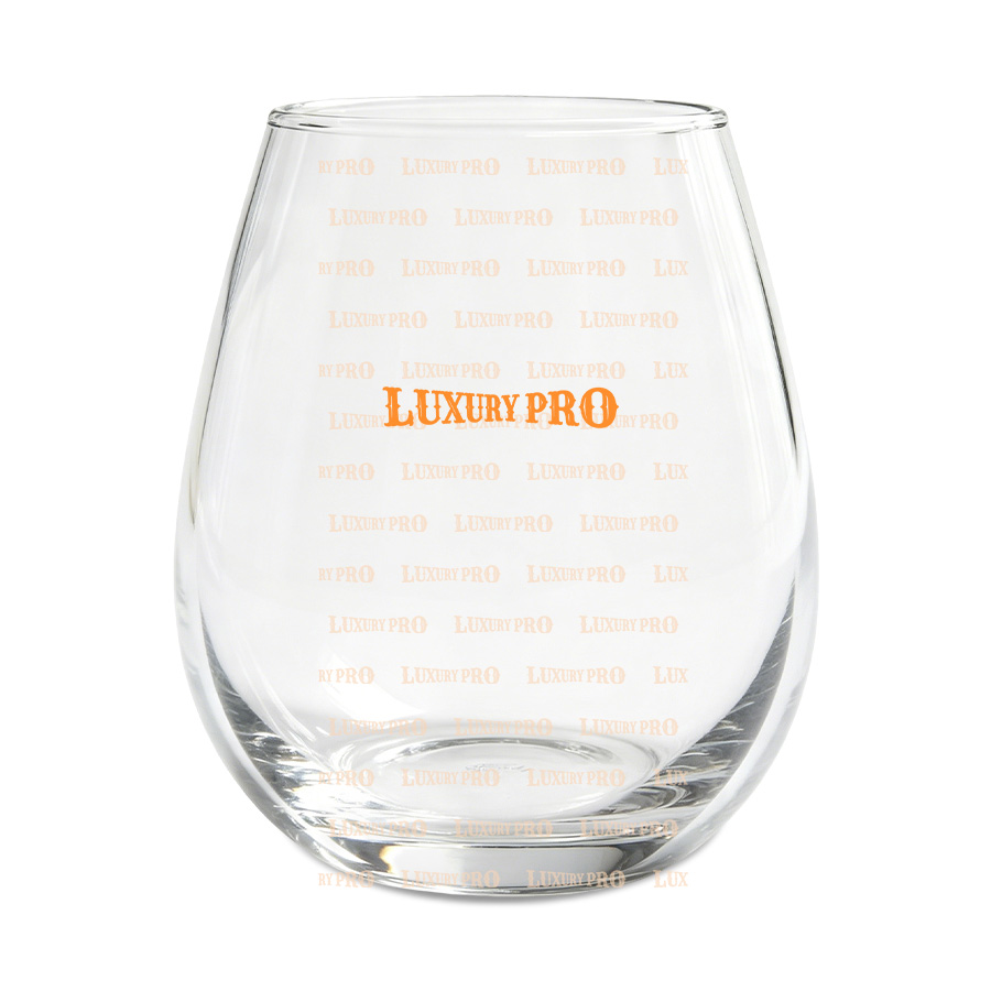 17oz glass eggshell cup - single-sided printing