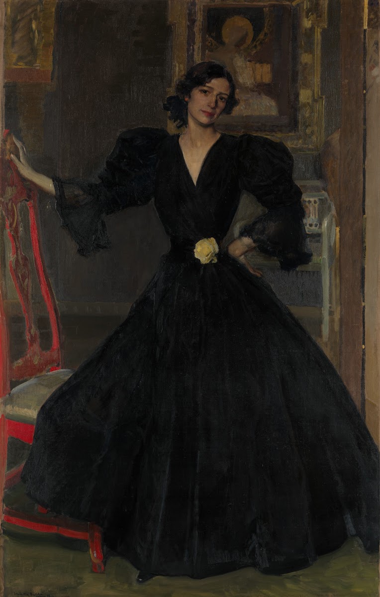 Señora de Sorolla Clotilde García del Castillo 18651929 in Black 1906
