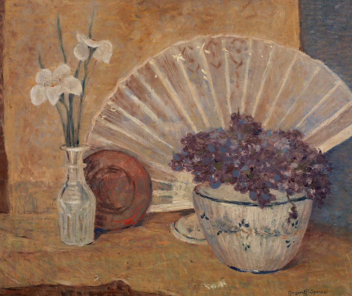 Fan and Violets