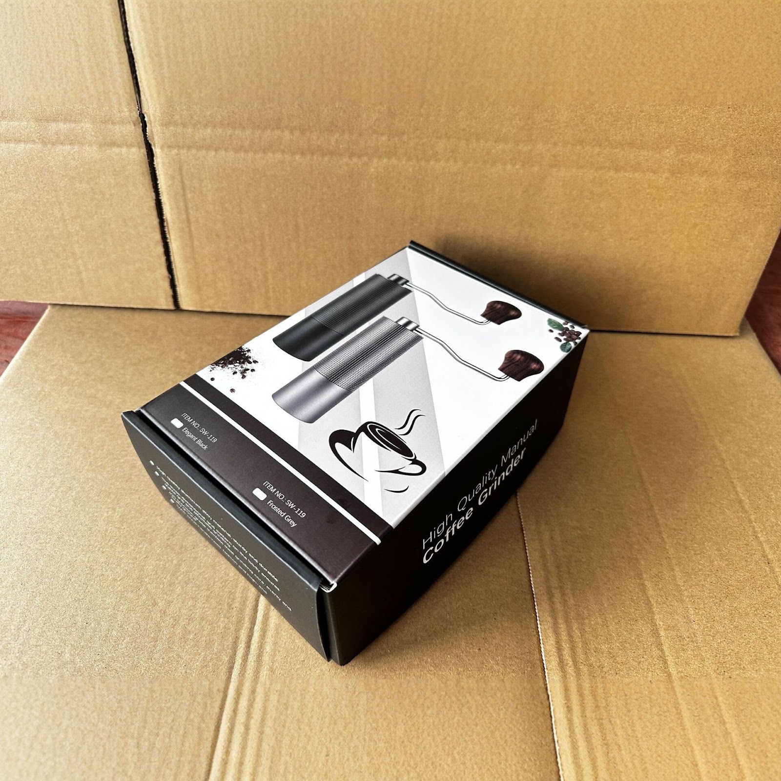 Manual coffee grinder, portable