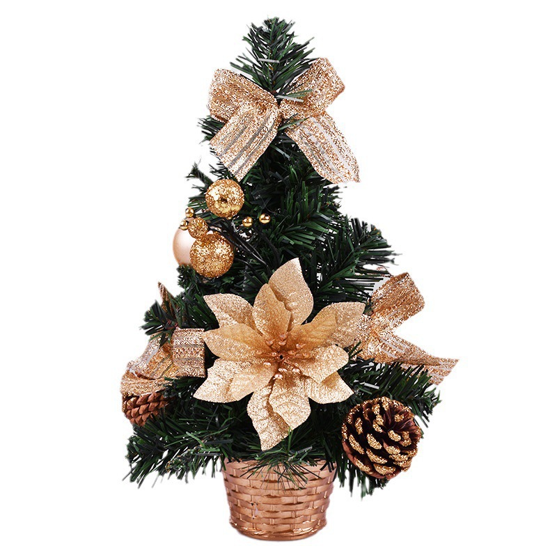 Mini Christmas tree, plastic, with lighting