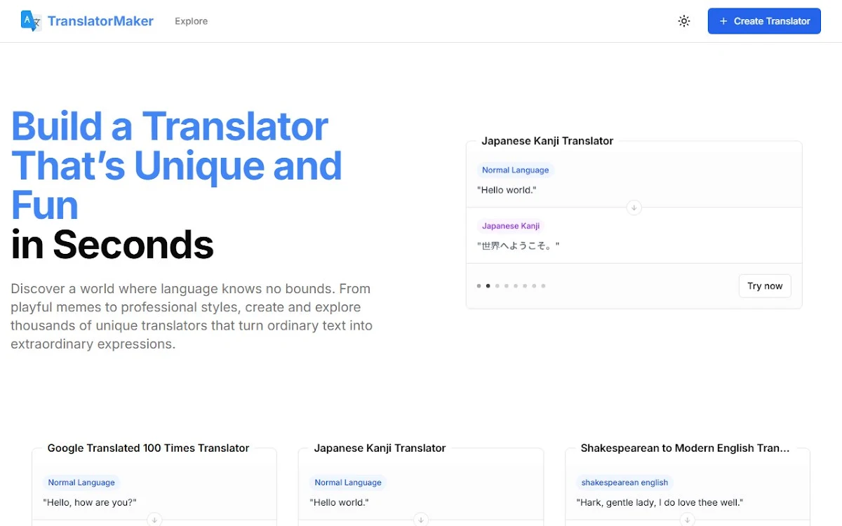 Captura de Translator Maker