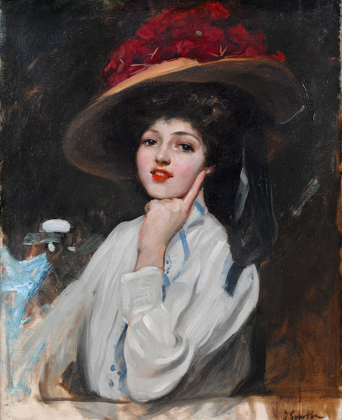 Retrato De Una Joven En Un Sombrero Cree Que Raquel Meller