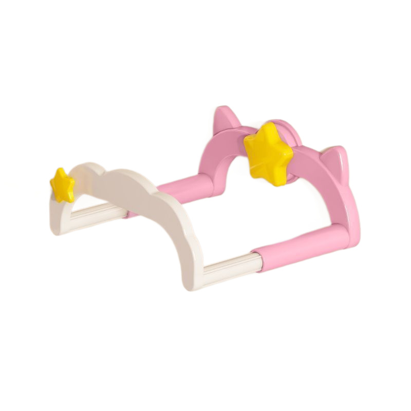 Plastic wall shelf with suction cup, extendable