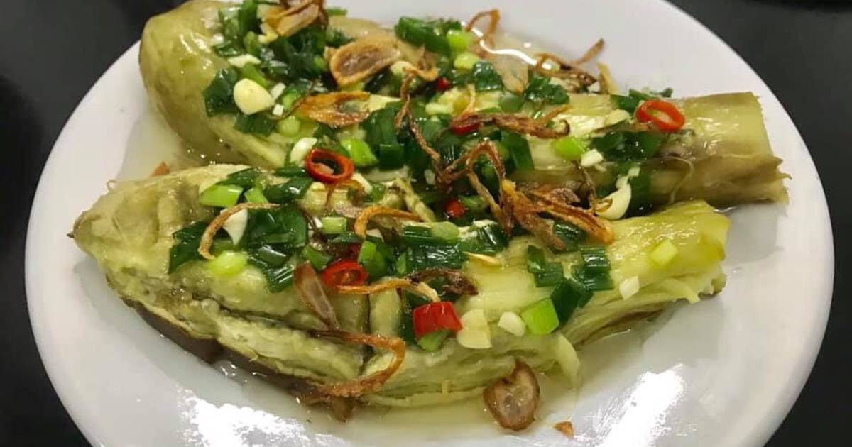 Cà tím nướng mỡ hành