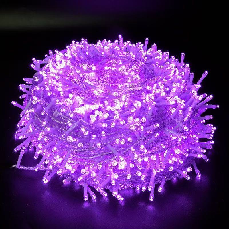 LED string lights with eight flashing effects, 10–50 m
