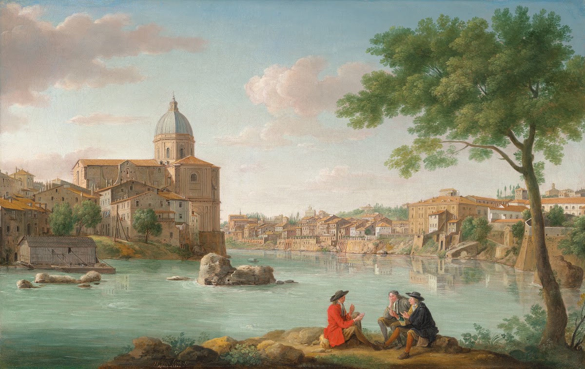 The Church Of San Giovanni Dei Fiorentini On The Tiber Rome 1730