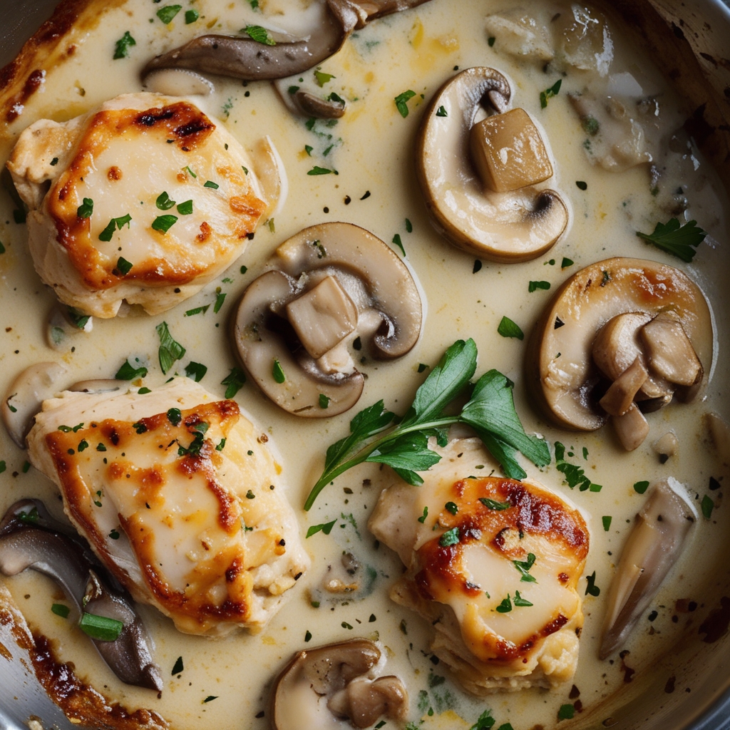 Creamy Mushroom Chicken - Easy Homemade Comfort Dinner