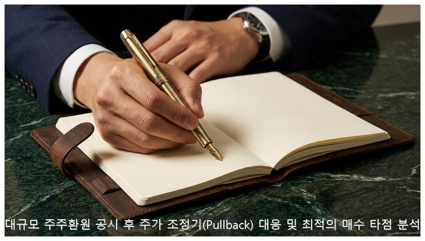 대규모 주주환원 공시 후 주가 조정기(Pullback) 대응 및 최적의 매수 타점 분석 핵심 안내 및 분석 인포그래픽 (3)