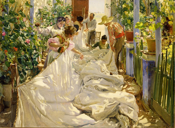 Sewing the Sail 1896