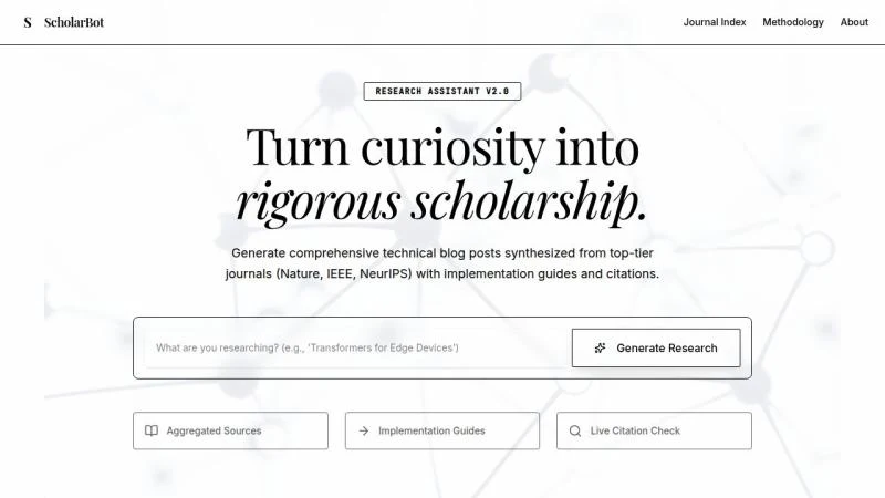 Captura de Scholarbot AI