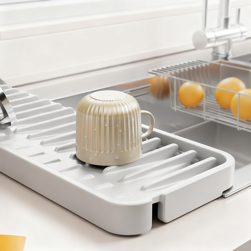 Silikon-Abtropfmatte für Spüle und Waschbecken