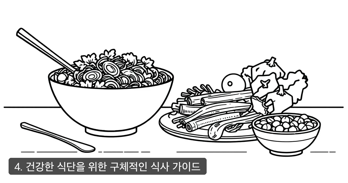 4. 건강한 식단을 위한 구체적인 식사 가이드