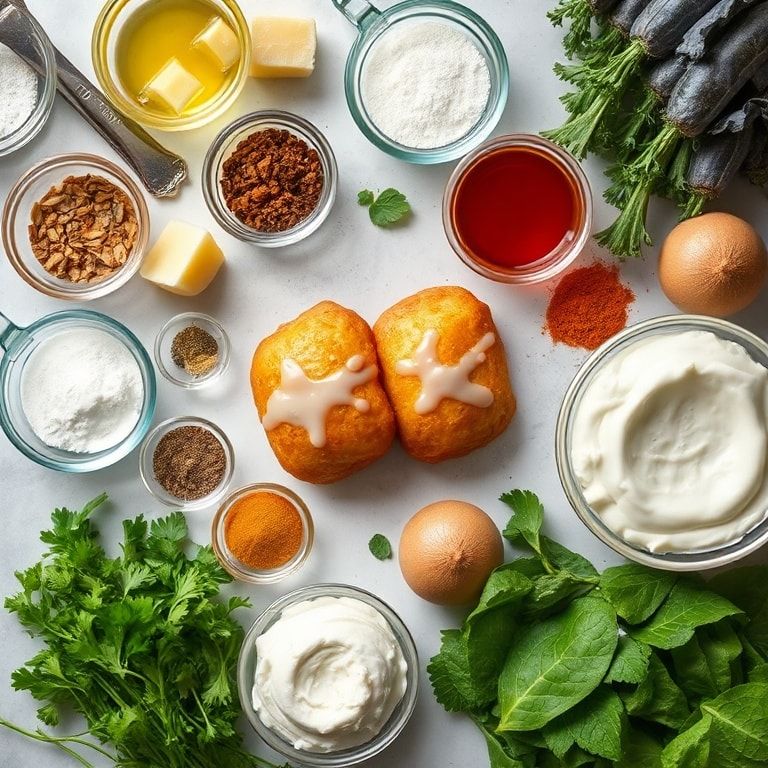 Ingredients for Easy Glazed Buttermilk Beignets Recipe for Sweet Treats: Crispy Homemade Delight