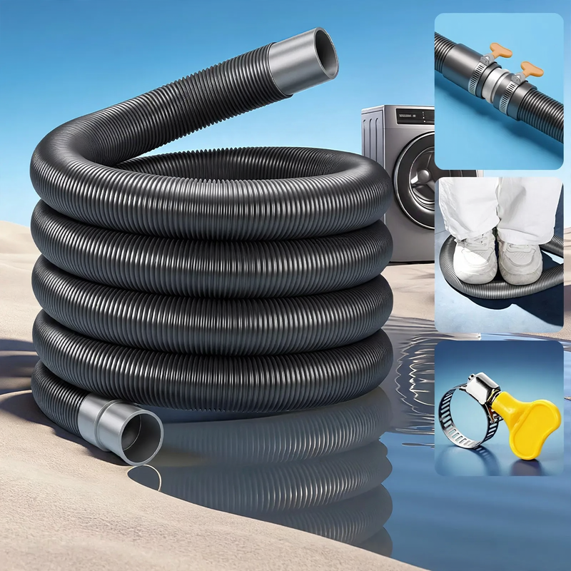 Drainage hose for washing machines, PE-RT