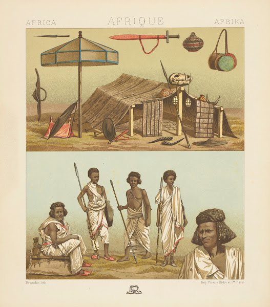 Nubiens armes et ustensiles leur campement 1876 1888