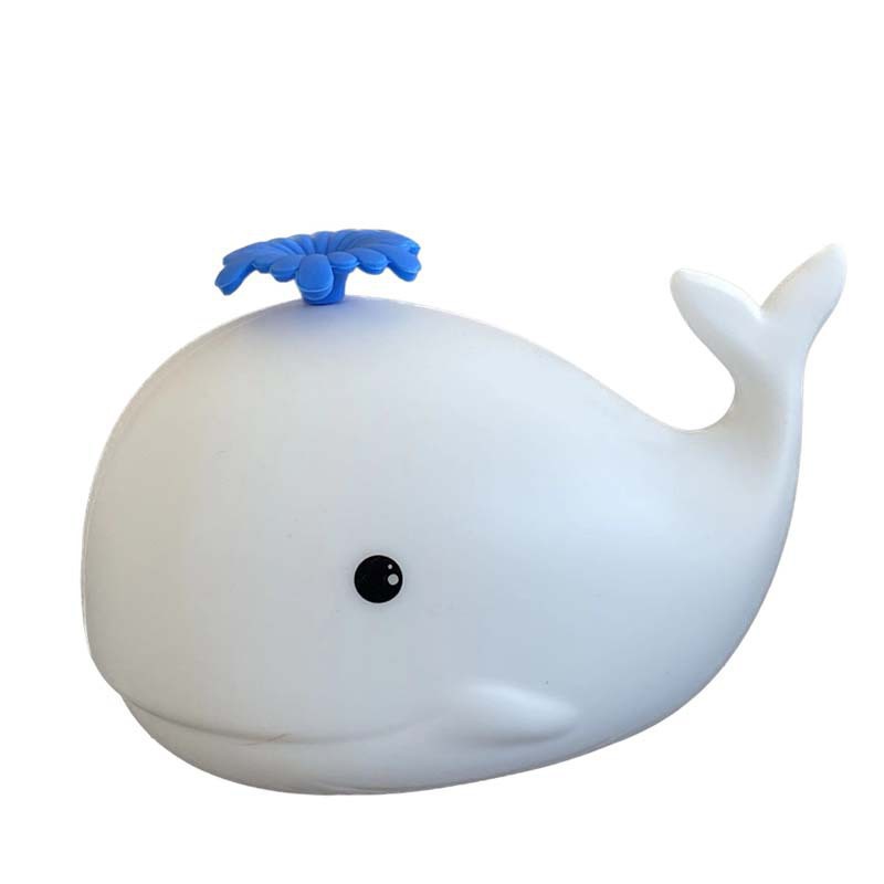 Silicone Tap Light, Whale Design, Rechargeable