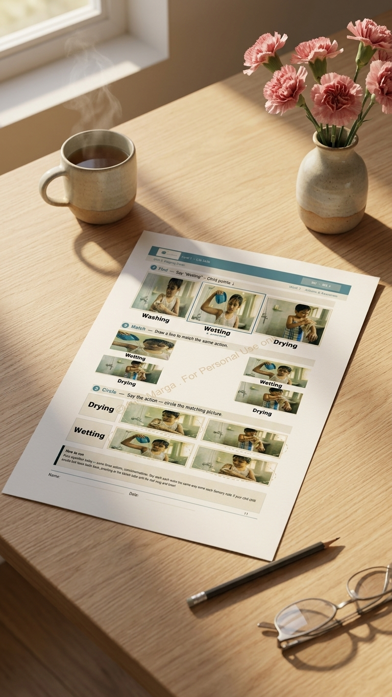 Able Marga Life Skills printable workbook and activity pages
