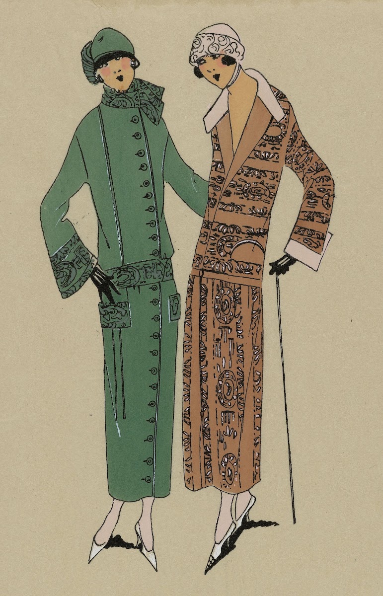 ELÉGANTES  1 Une jolie robe manteau 1923
