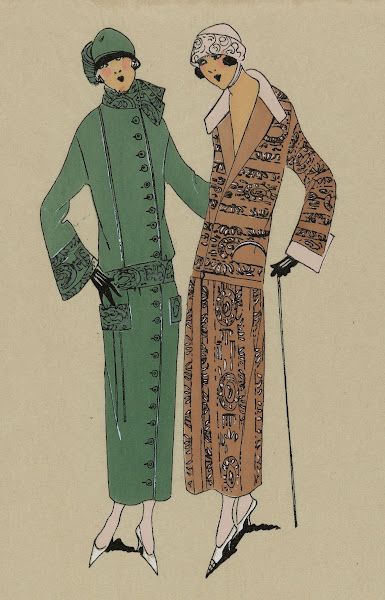 ELÉGANTES  1 Une jolie robe manteau 1923