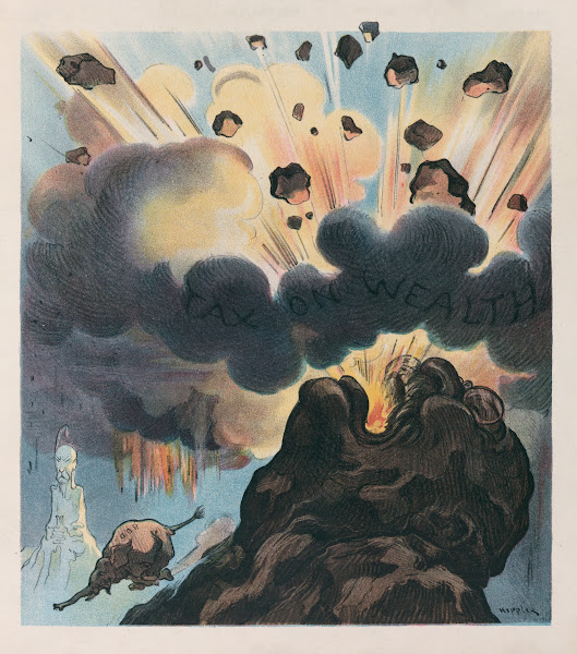 An eruption of Mount Teddy 1906