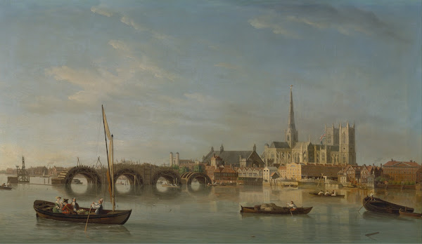 The Building of Westminster Bridge ca 1742