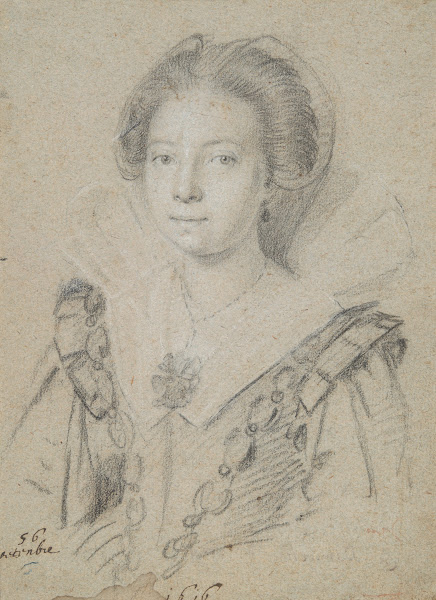 Portrait of a Young Lady of the House ofAnjou 1616