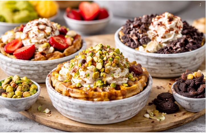 MAVO SWEET waffle bowls