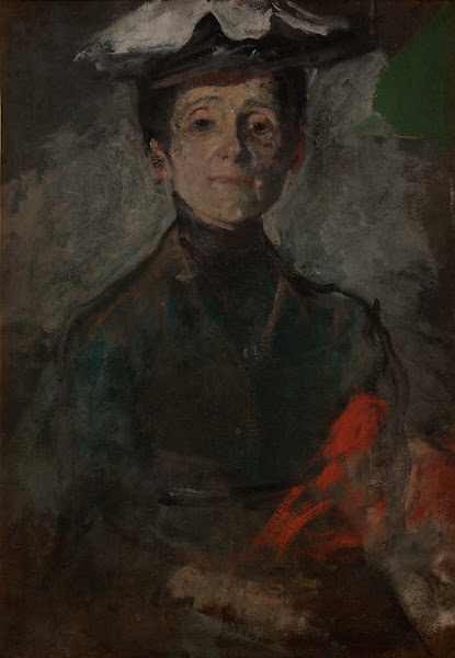 Self Portrait with Flowers circa 1909