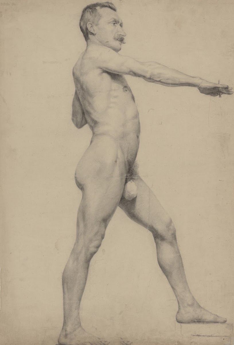 Standing male nude 1892 1899