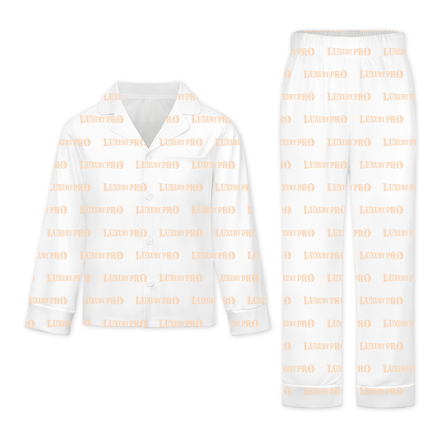 AOP Long-sleeved and long-pants pajama set